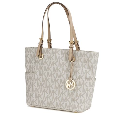 michael kors tasche tote vanilla henkel schwarz|michael kors totes for women.